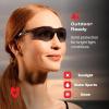 imageNoCry ANSI Z871 Safety Glasses with Scratch Resistant Coating  Anti Fog Safety Glasses Clear Safety Eyewear for Men 100 UV Resistant Eye Protection Glasses  Suitable for Indoor or Outdoor UseDark Tinted