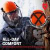 imageNoCry ANSI Z891 Rated Arborist Helmet  Chainsaw Helmet with Face Shield and Ear Muffs  Adjustable Hard Hat with Adaptive Ventilation ImpactResistant Mesh Face Shield for Forestry with Side GuardsOrange