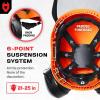 imageNoCry ANSI Z891 Rated Arborist Helmet  Chainsaw Helmet with Face Shield and Ear Muffs  Adjustable Hard Hat with Adaptive Ventilation ImpactResistant Mesh Face Shield for Forestry with Side GuardsOrange
