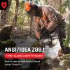 imageNoCry ANSI Z891 Rated Arborist Helmet  Chainsaw Helmet with Face Shield and Ear Muffs  Adjustable Hard Hat with Adaptive Ventilation ImpactResistant Mesh Face Shield for Forestry with Side GuardsOrange