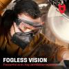 imageNoCry Anti Fog Safety Goggles for Men and Women with Premium Anti Scratch Coating  Vented Panoramic Lab Goggles ANSI Z87 Certified Lab Safety Goggles Eye Protection Goggles with Adjustable Headband