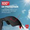 imageNoCry AntiFog Safety Sunglasses for Men with Scratch Resistant Lenses  Tinted Safety Glasses for Construction with 100 UV Protection  ANSI Z871 Work Sunglasses with Adjustable Temples ampamp Nose PadWhite  Red