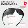 imageNoCry AntiFog Safety Sunglasses for Men with Scratch Resistant Lenses  Tinted Safety Glasses for Construction with 100 UV Protection  ANSI Z871 Work Sunglasses with Adjustable Temples ampamp Nose PadBlack  Green
