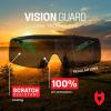 imageNoCry Blue Light Blocking Safety Glasses Over Eyeglasses with 100 UV Protection  UV Light Protection with AntiFog ampamp AntiScratch Lenses ANSI Z871 Certified  Adjustable Temples with AntiSlip TipTinted Black  Green
