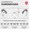 imageNoCry Blue Light Blocking Safety Glasses Over Eyeglasses with 100 UV Protection  UV Light Protection with AntiFog ampamp AntiScratch Lenses ANSI Z871 Certified  Adjustable Temples with AntiSlip TipBlack