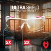 imageNoCry Clear Safety Glasses for Men and Women with AntiFog and Scratch Resistant Wrap Around Lenses Adjustable Temples and Nose Pads  ANSI Z87 Certified Protective Eyewear with 100 UV ShieldingWhite  Pink