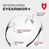 imageNoCry Clear Safety Glasses for Men and Women with AntiFog and Scratch Resistant Wrap Around Lenses Adjustable Temples and Nose Pads  ANSI Z87 Certified Protective Eyewear with 100 UV ShieldingBlack  Black