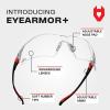 imageNoCry Clear Safety Glasses for Men and Women with AntiFog and Scratch Resistant Wrap Around Lenses Adjustable Temples and Nose Pads  ANSI Z87 Certified Protective Eyewear with 100 UV ShieldingBlack  Red