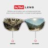 imageNoCry Clear Safety Glasses for Men and Women with AntiFog and Scratch Resistant Wrap Around Lenses Adjustable Temples and Nose Pads  ANSI Z87 Certified Protective Eyewear with 100 UV ShieldingBlack  Green Tinted