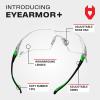 imageNoCry Clear Shooting Glasses for Men with AntiFog and Scratch Resistant Wraparound Lenses  ANSI Z87 Protective Eyewear with Adjustable Temples ampamp Nose Pad  100 UV Eye ProtectionBlack  Green