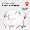 imageNoCry Clear Shooting Glasses for Men with AntiFog and Scratch Resistant Wraparound Lenses  ANSI Z87 Protective Eyewear with Adjustable Temples ampamp Nose Pad  100 UV Eye ProtectionWhite  Pink