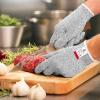 imageNoCry Cut Resistant Gloves Food Grade with 3 Touchscreen Fingers Protective Kitchen Gloves for Cutting Ideal for Fishing Butchering and Wood Carving Gloves Extra LargeXLarge