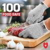 imageNoCry Cut Resistant Gloves Food Grade with Grip Dots for Superb Grip  Breathable ampamp Lightweight Cutting Gloves for Chefs  Ambidextrous  Cut Resistant Kitchen Gloves for Cutting or Woodworking GlovesGrip Dots Grey