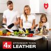 imageNoCry Cut Resistant Work Gloves for Women and Men with Reinforced Fingers Comfortable 100 Food Grade Kitchen Cooking Hand Protection Ambidextrous Safety Gear for Cutting Level 5 ProtectionOriginal Black