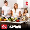 imageNoCry Cut Resistant Work Gloves for Women and Men with Reinforced Fingers Comfortable 100 Food Grade Kitchen Cooking Hand Protection Ambidextrous Safety Gear for Cutting Level 5 ProtectionOriginal Grey