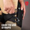 imageNoCry Flooring Knee Pads for Men with ExtraWide Gel ampamp Thick Foam Cushion  FloorSafe AntiSlip Leather Kneepads for Construction Work with Reinforced Adjustable Straps and MilitaryGrade RivetsBlack Original