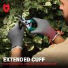 imageNoCry Gardening Gloves for Men with Strong Grip and Touchscreen Tips  Breathable Rubber Coated Garden Gloves with Superior Dexterity  SnugFitting Yard Gloves for Men or Lawn Gloves MenBlack  Grey
