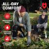 imageNoCry Gardening Gloves for Men with Strong Grip and Touchscreen Tips  Breathable Rubber Coated Garden Gloves with Superior Dexterity  SnugFitting Yard Gloves for Men or Lawn Gloves MenBlack  Grey