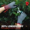 imageNoCry Gardening Gloves for Men with Strong Grip and Touchscreen Tips  Breathable Rubber Coated Garden Gloves with Superior Dexterity  SnugFitting Yard Gloves for Men or Lawn Gloves MenGrey  White