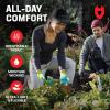 imageNoCry Gardening Gloves for Men with Strong Grip and Touchscreen Tips  Breathable Rubber Coated Garden Gloves with Superior Dexterity  SnugFitting Yard Gloves for Men or Lawn Gloves MenPurple  Green