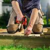 imageNoCry Gardening Knee Pads for Women and Men  Waterproof Foam Padding in a Lightweight Yet Durable Design Easy to Wear with Adjustable Elastic HookandLoop Straps  Ideal for the Garden and Yard WorkBlack