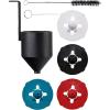 imageNoCry HVLP Electric Paint Sprayer Gun  1200mlmin Paint Gun or Stain Sprayer with Adjustable Airflow and 600W Motor  HVLP Paint Sprayers for Home Interior or Exterior  3 Spray Patterns 4 Nozzles
