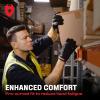 imageNoCry Heavy Duty Work Gloves for Men  Soft PVC Knuckles Reinforced Fingers ampamp Thumb Crotches Padded Palms Double Stitched with Grip and Touchscreen TipsMedium
