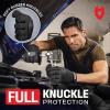 imageNoCry Heavy Duty Work Gloves for Men  Soft PVC Knuckles Reinforced Fingers ampamp Thumb Crotches Padded Palms Double Stitched with Grip and Touchscreen TipsMedium