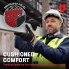 imageNoCry Heavy Duty Work Gloves for Men  Soft PVC Knuckles Reinforced Fingers ampamp Thumb Crotches Padded Palms Double Stitched with Grip and Touchscreen TipsMedium
