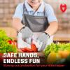 imageNoCry Kids Cutting Gloves XS 812 Years  100 Food Grade and Level 5 Protection  Comfortable and Lightweight Yet Tough  Ambidextrous  Ideal for Fishing Wood Carving and WhittlingXXS 47 years old