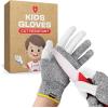 imageNoCry Kids Cutting Gloves XS 812 Years  100 Food Grade and Level 5 Protection  Comfortable and Lightweight Yet Tough  Ambidextrous  Ideal for Fishing Wood Carving and WhittlingXS 812 years old