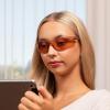 imageNoCry Lightweight Blue Light Blocking Glasses with Orange Lenses Anti Fog and Anti Scratch Coating and UV 400 Protection ANSI Z871 Certified