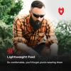 imageNoCry Lightweight Tinted Safety Glasses with UV 400 Protection Anti Fog and Anti Scratch Coating and Grey Wrap Around Lenses ANSI Z871 CertifiedDark Tinted