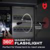 imageNoCry Magnetic Flexible Claw Grabber Pickup Tool with Bright LED Light  277in Long Magnetic Pickup Tool Retractable Claw Grabbing Tool Magnetic Grabber Tool with 5lb Pull Strength Pick Up ToolMagnetic Gift Set