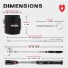 imageNoCry Magnetic Flexible Claw Grabber Pickup Tool with Bright LED Light  277in Long Magnetic Pickup Tool Retractable Claw Grabbing Tool Magnetic Grabber Tool with 5lb Pull Strength Pick Up ToolMagnetic Gift Set