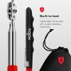 imageNoCry Magnetic Flexible Claw Grabber Pickup Tool with Bright LED Light  277in Long Magnetic Pickup Tool Retractable Claw Grabbing Tool Magnetic Grabber Tool with 5lb Pull Strength Pick Up ToolTelescoping Inspection Mirror