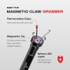 imageNoCry Magnetic Flexible Claw Grabber Pickup Tool with Bright LED Light  277in Long Magnetic Pickup Tool Retractable Claw Grabbing Tool Magnetic Grabber Tool with 5lb Pull Strength Pick Up ToolClaw Grabber with LED light