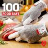 imageNoCry Premium Cut Resistant Gloves Food Grade  Level 5 Protection Ambidextrous Machine Washable Superior Comfort and Dexterity Lightweight  Perfect Cutting Gloves or Mandolin GloveReinforced Grey