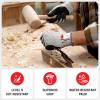 imageNoCry Premium Cut Resistant Gloves Food Grade  Level 5 Protection Ambidextrous Machine Washable Superior Comfort and Dexterity Lightweight  Perfect Cutting Gloves or Mandolin GloveWater Resistant  Enhanced Grip Grey