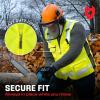 imageNoCry Premium Reflective Safety Vest for Men with HeavyDuty Stitching ampamp Phone Pocket  ANSI Class 2 HighVisibility Neon Workwear with Multiple Pockets  Ideal for Construction Workers ampamp SurveyorsMedium
