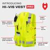 imageNoCry Premium Reflective Safety Vest for Men with HeavyDuty Stitching ampamp Phone Pocket  ANSI Class 2 HighVisibility Neon Workwear with Multiple Pockets  Ideal for Construction Workers ampamp SurveyorsXXLarge