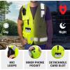 imageNoCry Premium Reflective Safety Vest for Men with HeavyDuty Stitching ampamp Phone Pocket  ANSI Class 2 HighVisibility Neon Workwear with Multiple Pockets  Ideal for Construction Workers ampamp SurveyorsMedium