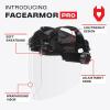 imageNoCry Premium Safety Face Shield for Grinding and Cutting  Clear AntiFog Impact Resistant Visor and Adjustable Headgear  ANSI Z871 Certified for Industrial Use  Washable Sweatbands IncludedFaceArmor Pro