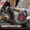 imageNoCry Professional Construction Knee Pads for Men and Women  Heavy Duty AntiSlip Cap Extra Thick Gel ampamp Foam Cushion Reinforced Adjustable and Elastic Straps Military Grade RivetsKnee High