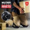 imageNoCry Professional Construction Knee Pads for Men and Women with NonSlip Heavy Duty Cap and Ankle Support  Thick Foam and Gel Cushioning  Reinforced Adjustable Straps and Military Grade RivetsOriginal