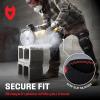 imageNoCry Professional Work Knee Pads for Men Construction with Ankle Support and Heavy Duty AntiSlip Cap  Foam Cushion and Extra Thick Gel Padding  Reinforced Thigh ampamp Shin StrapsOne Size