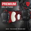 imageNoCry Professional Work Knee Pads for Men and Women with Nonslip Heavy Duty Cap and Ankle Support  Soft Foam Cushion and Gel Knee Pads for Men Construction  Easy to Fasten Kneepads with Hang LoopLarge  XLarge