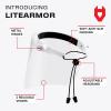 imageNoCry Protective Face Shield Mask with Adjustable Headband and 2 Reusable Plastic Visors  FlipUp Design with Durable Metal Hinges  AntiSlip Forehead Padding  Fits Over GlassesFaceGuard