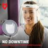 imageNoCry Protective Face Shield Mask with Adjustable Headband and 2 Reusable Plastic Visors  FlipUp Design with Durable Metal Hinges  AntiSlip Forehead Padding  Fits Over GlassesFaceGuard