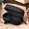 imageNoCry Protective Goggle Case Fits Most Goggles Semi Hard Water Resistant and Shockproof Outer Shell Reinforced Zipper Belt Clip Designed to Fit All Safety Goggles Black